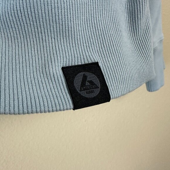 American Giant Women's Full Zip Sweatshirt Stretch Performance Sky Blue XL - Picture 5 of 5